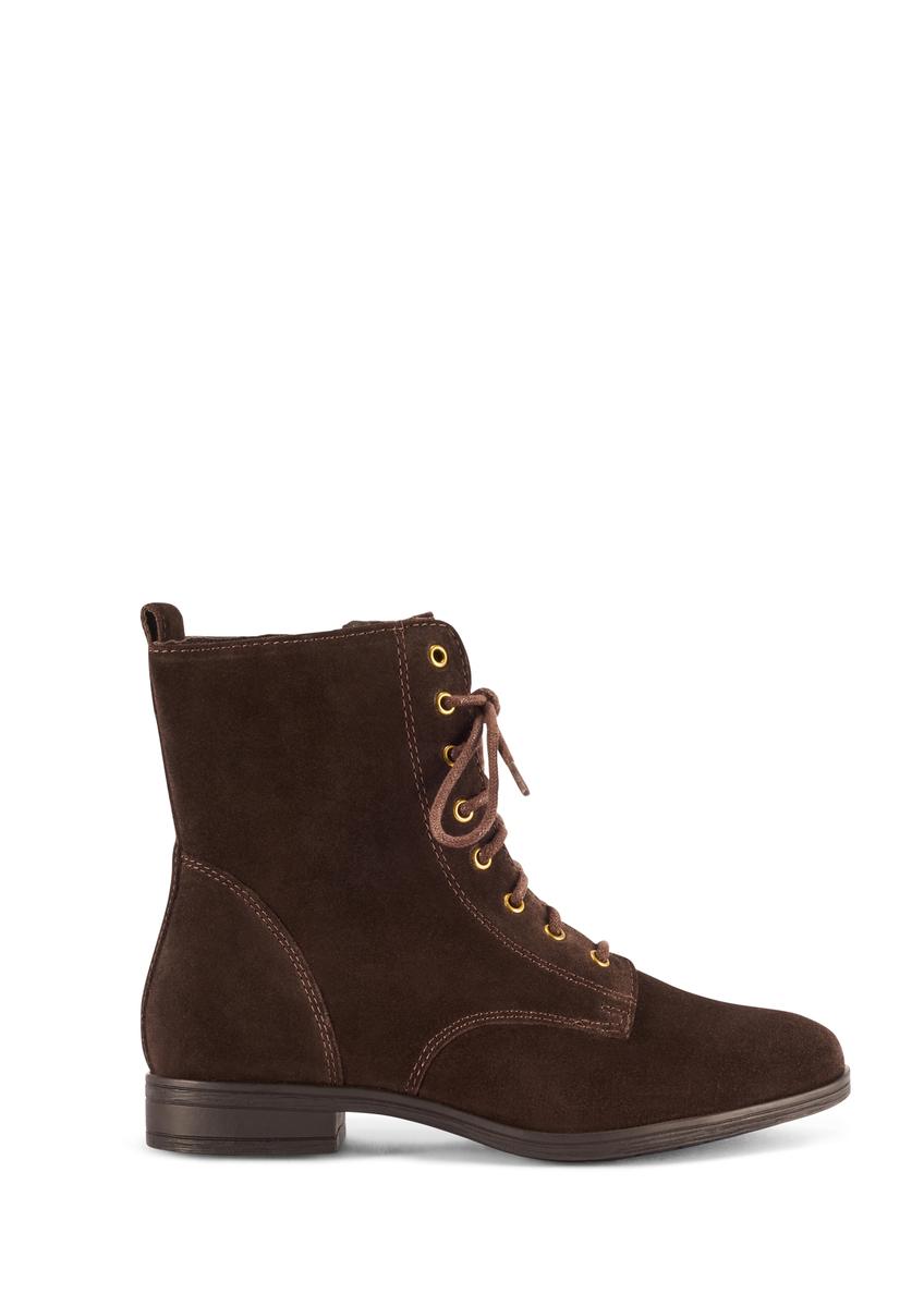 Замшеві коричневі жіночі черевики BUTYD-1008-89(Z25)