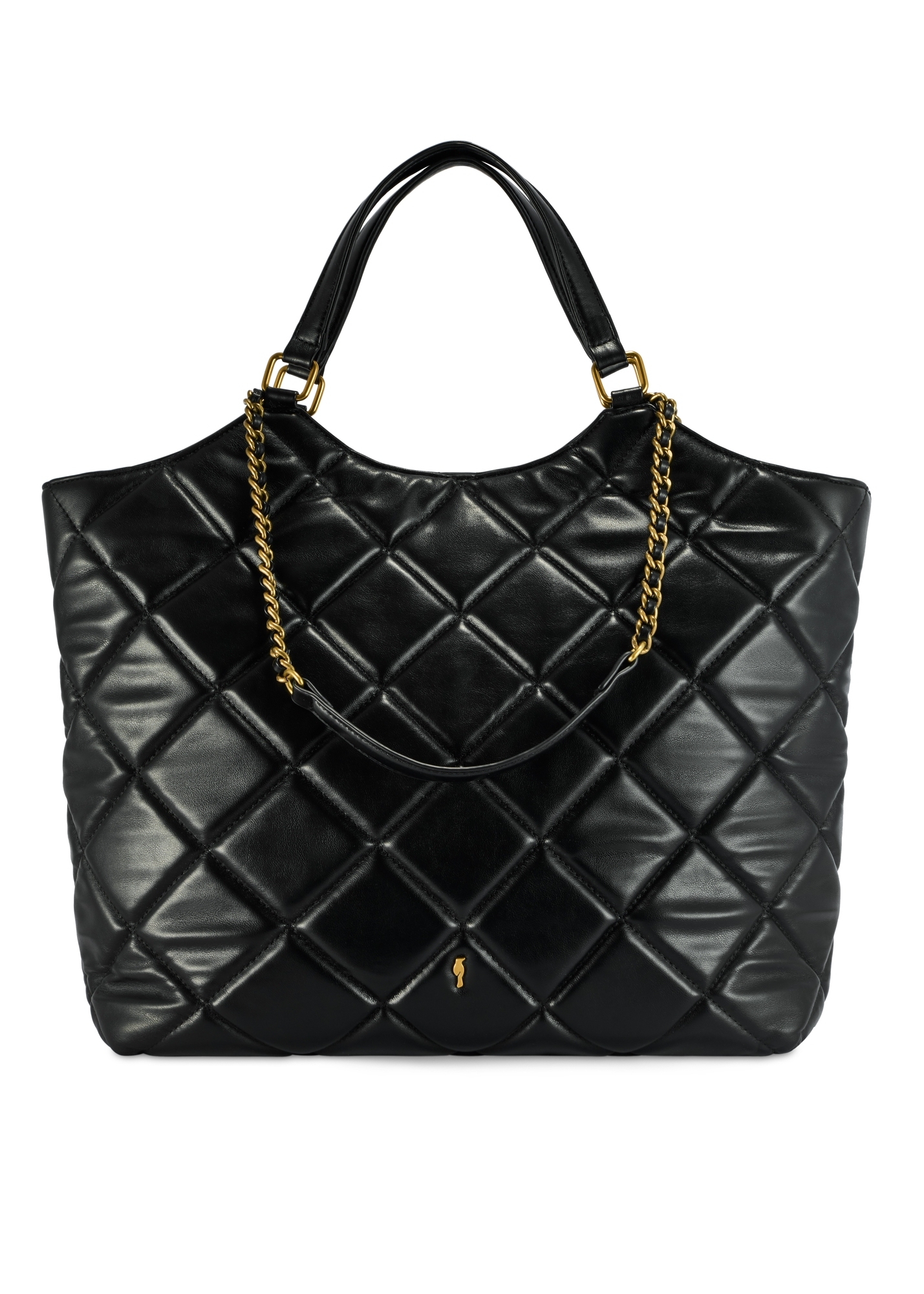 Жіноча чорна стьобана сумка TOREC-1057-99(Z25)