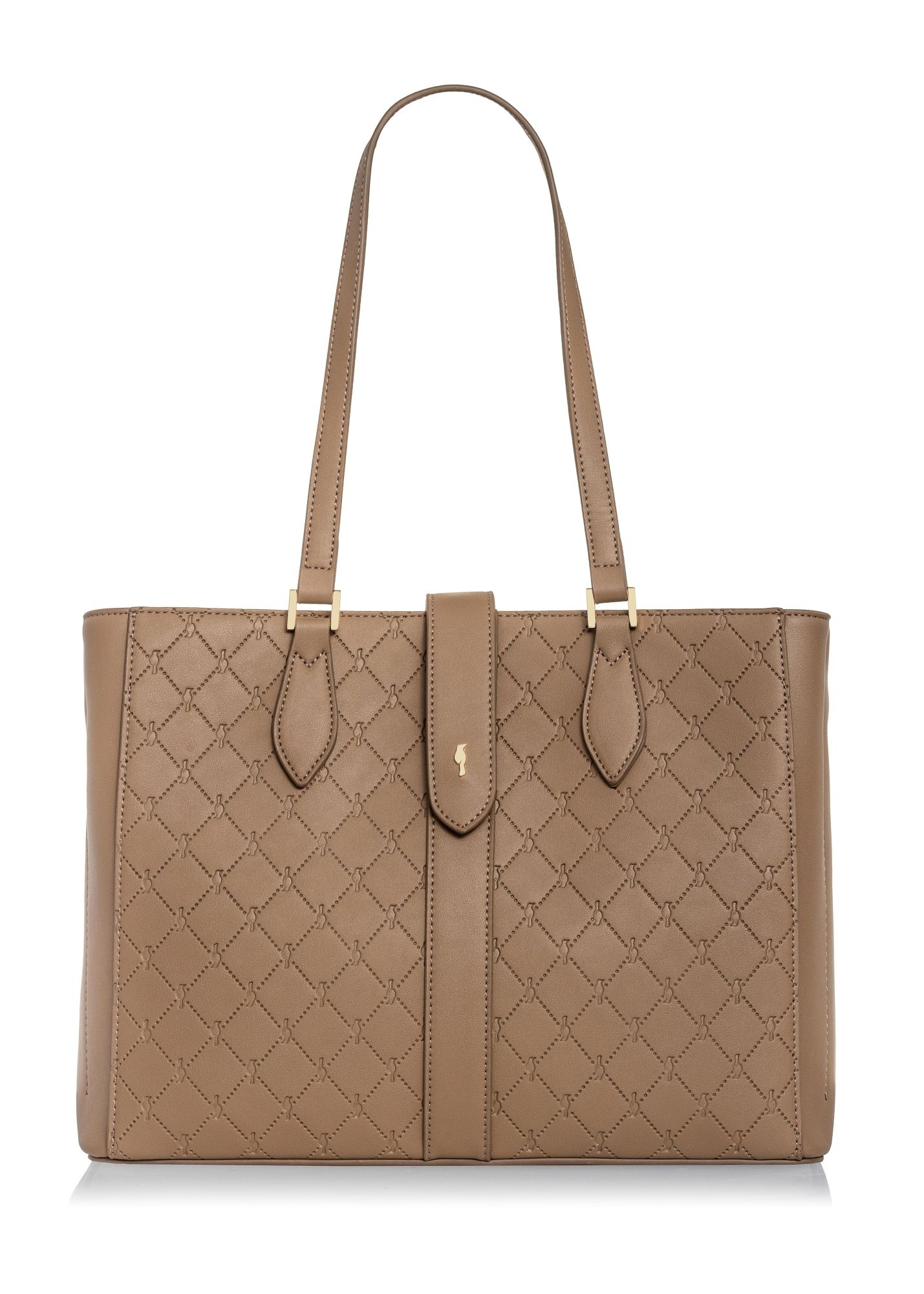 Бежева жіноча сумка з монограмою TOREC-0831A-81(Z25)