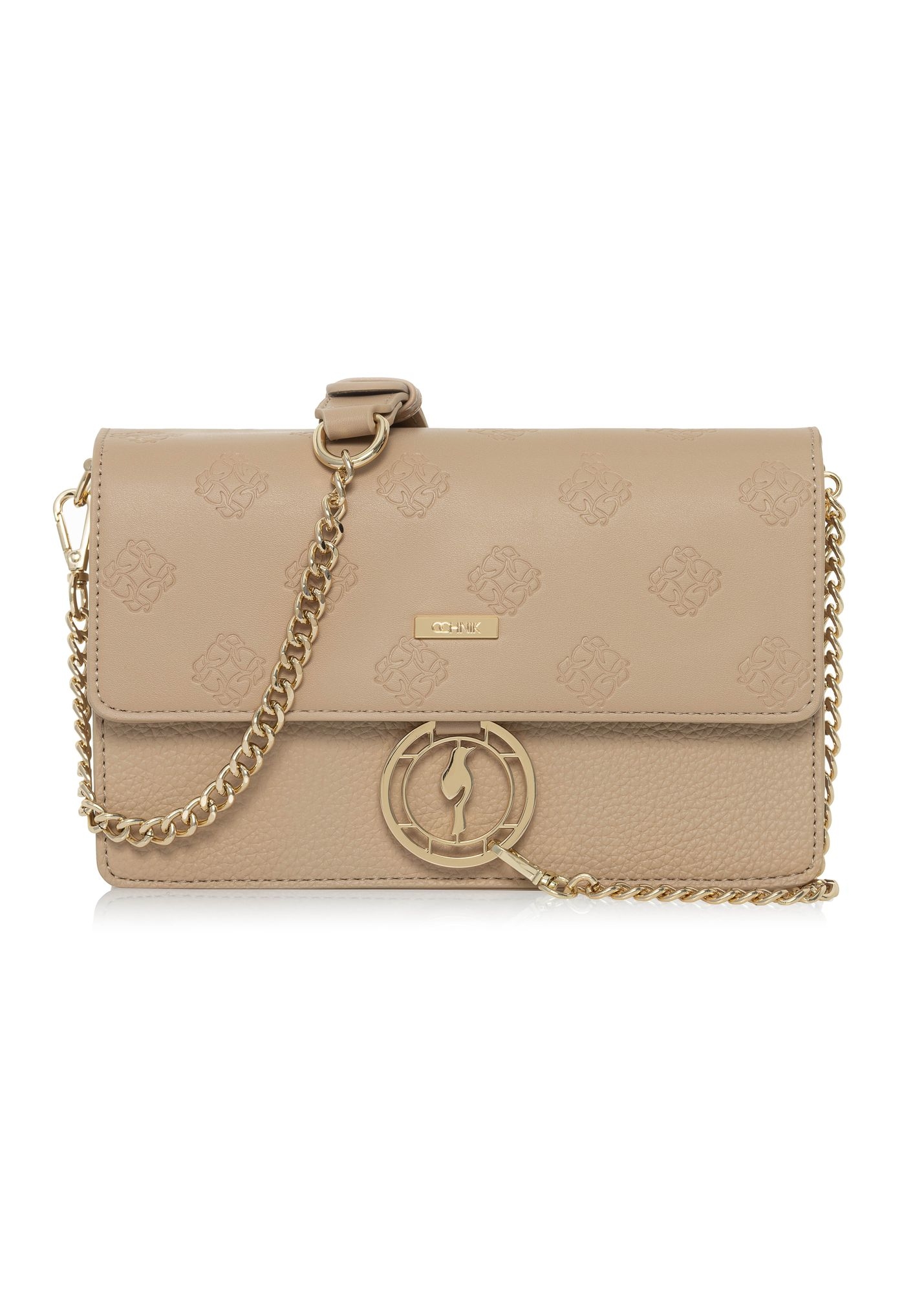 Бежева жіноча сумка з монограмою TOREC-0536B-81(W25)