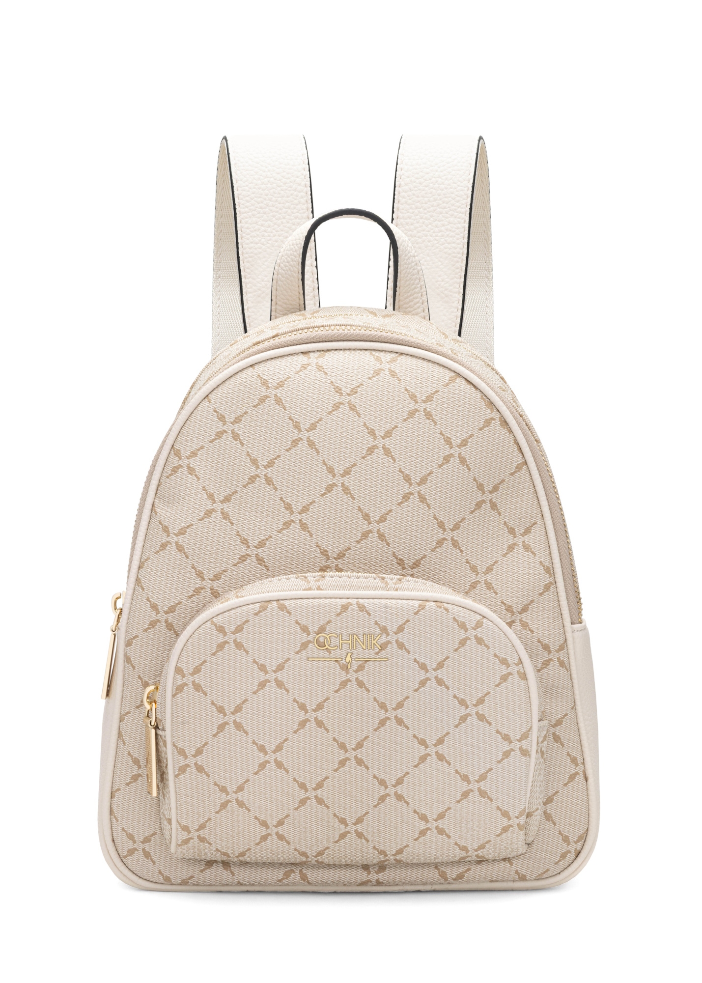 Бежевий жіночий рюкзак з монограмою TOREC-1026-81(W25)