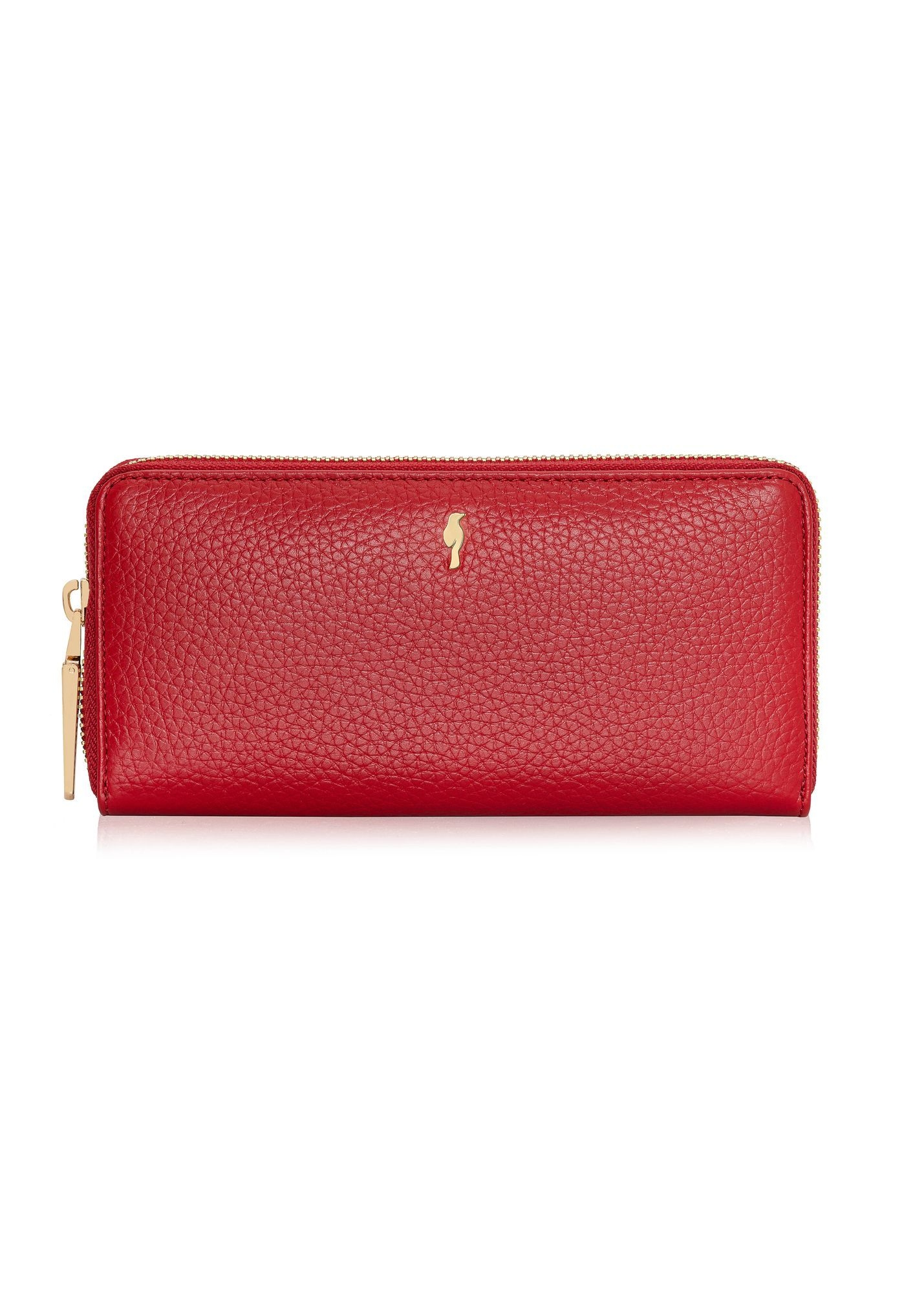 Червоний шкіряний жіночий гаманець PORES-0800E-41(Z24)