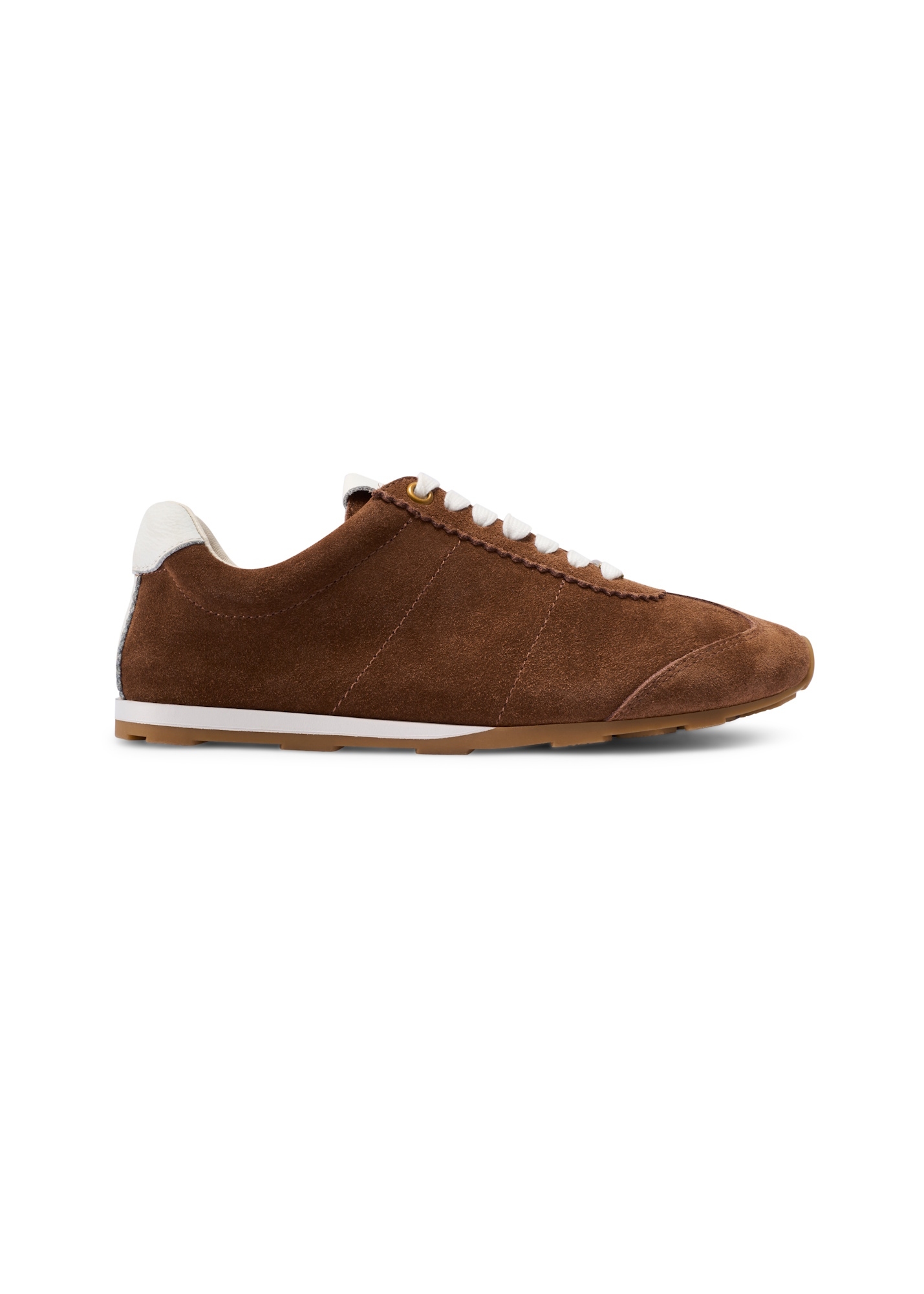 Zamszowe buty damskie w kolorze camelu BUTYD-1276-1D(W26)